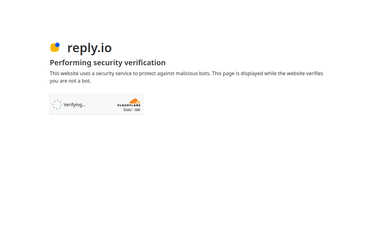 Captura de pantalla de Reply.io