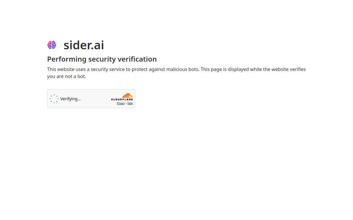 Captura de pantalla de sider.ai