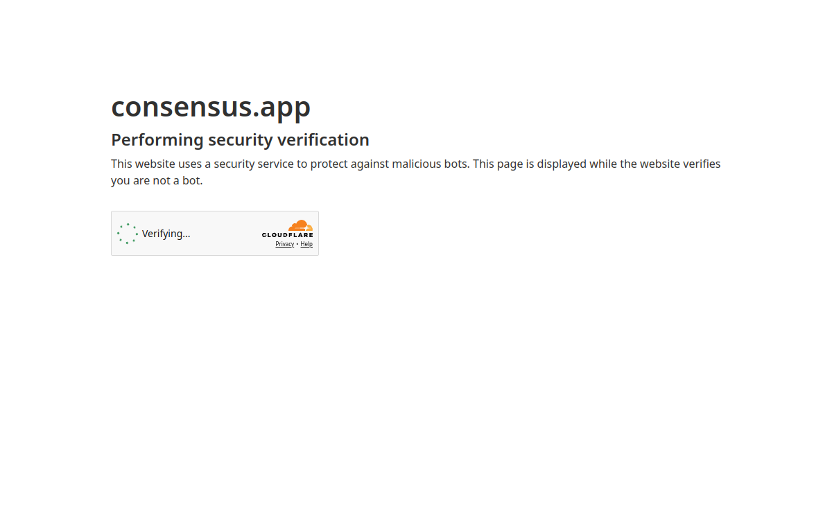 Captura de pantalla de Consensus