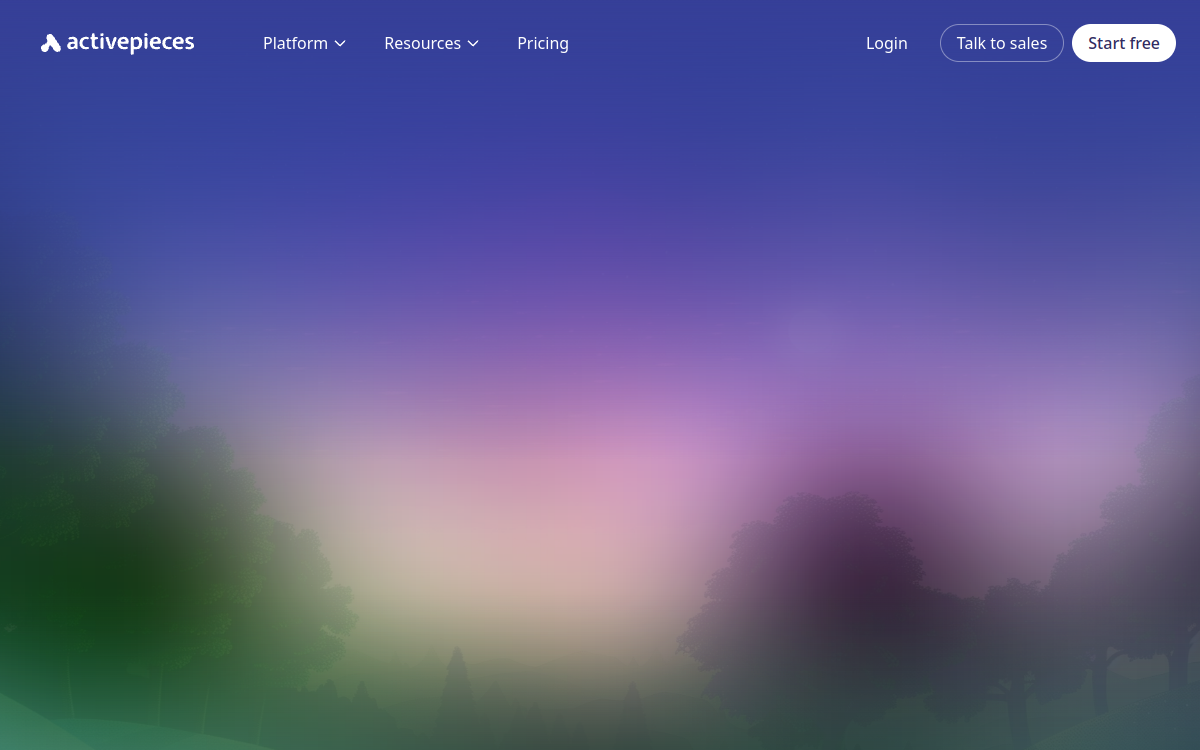 Captura de pantalla de Activepieces