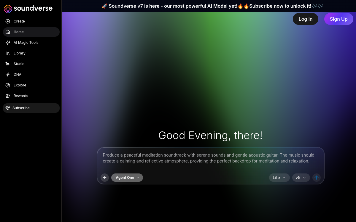 Captura de pantalla de Soundverse