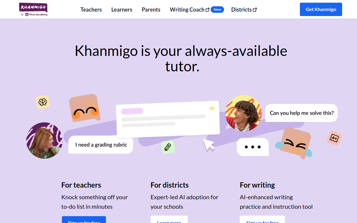 Captura de pantalla de Khanmigo