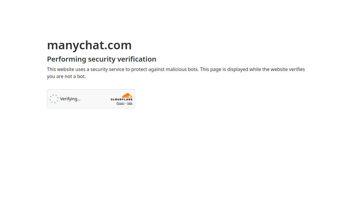Captura de pantalla de ManyChat