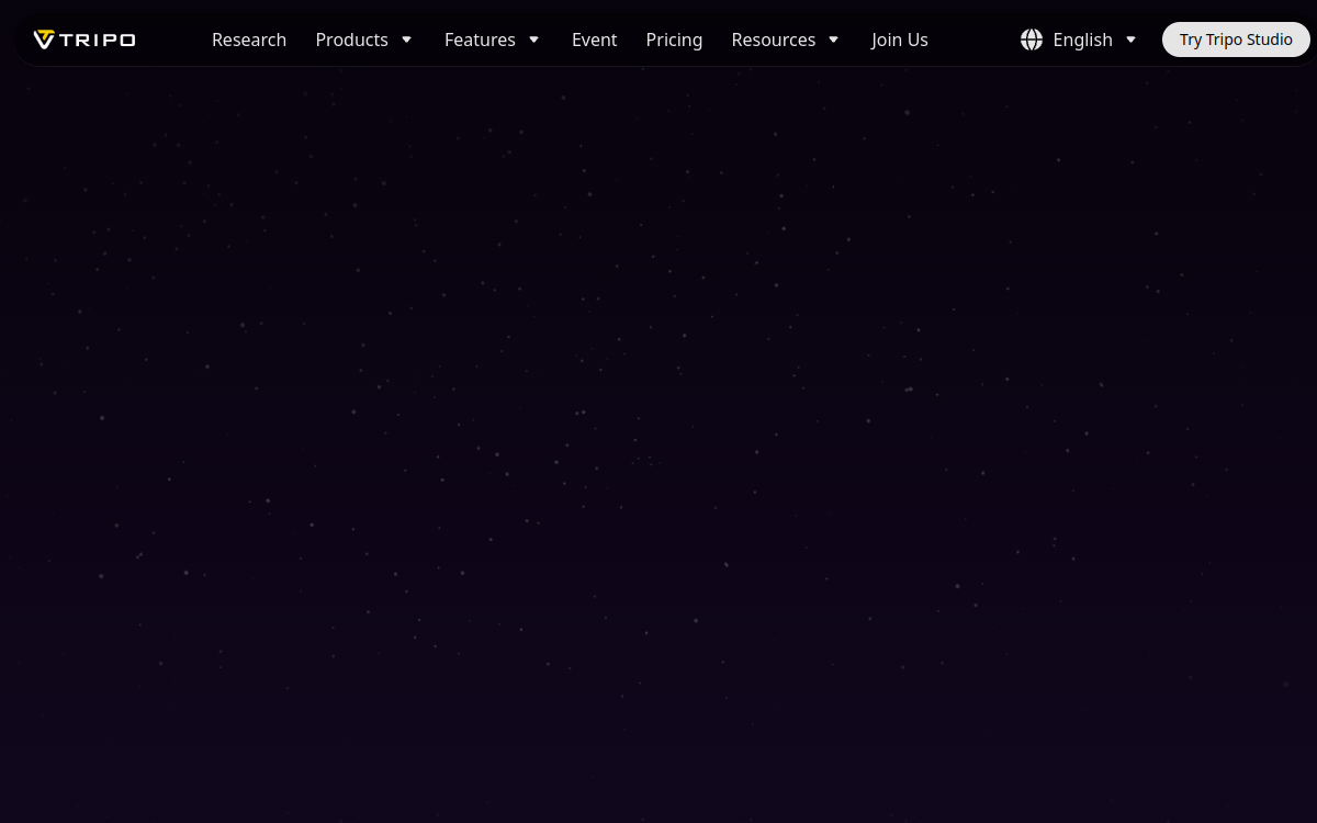 Captura de pantalla de Tripo AI
