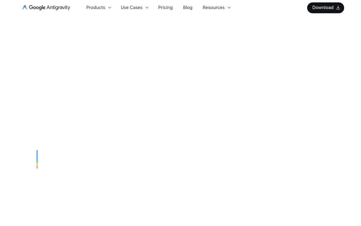 Captura de pantalla de Google Antigravity