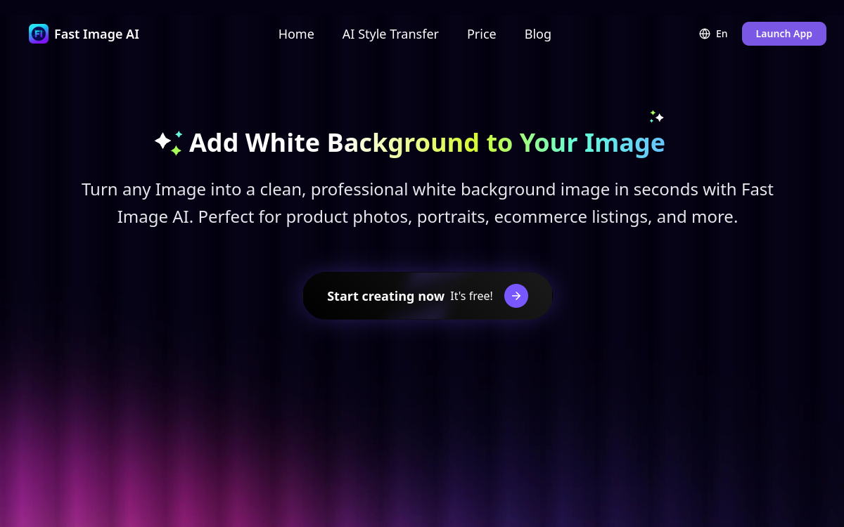 Captura de pantalla de FastImage — White Background
