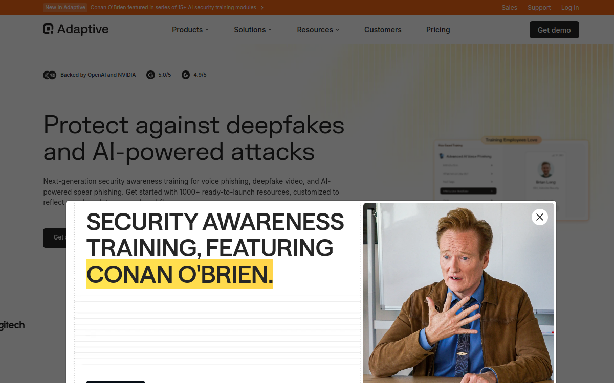 Captura de pantalla de Adaptive Security