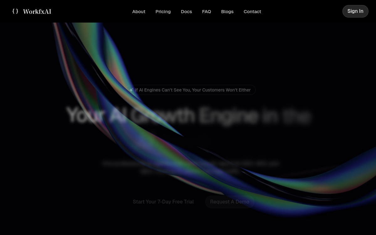 Captura de pantalla de Workfx AI