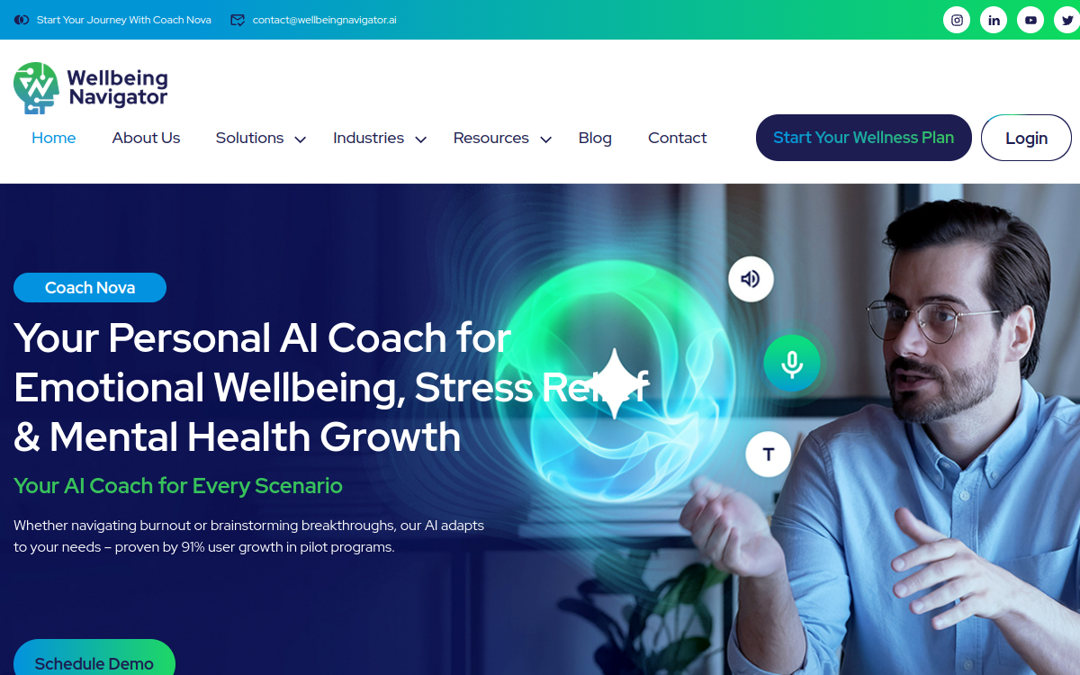 Captura de pantalla de Wellbeing Navigator
