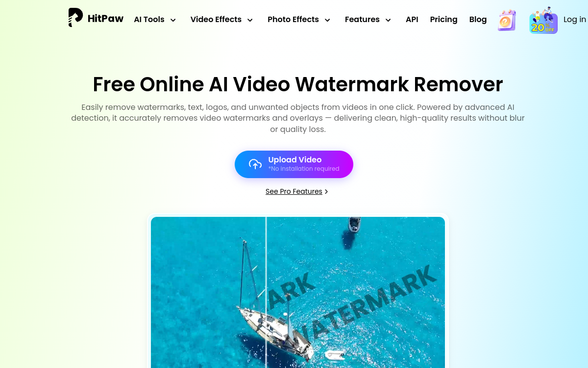 Captura de pantalla de HitPaw Watermark Remover