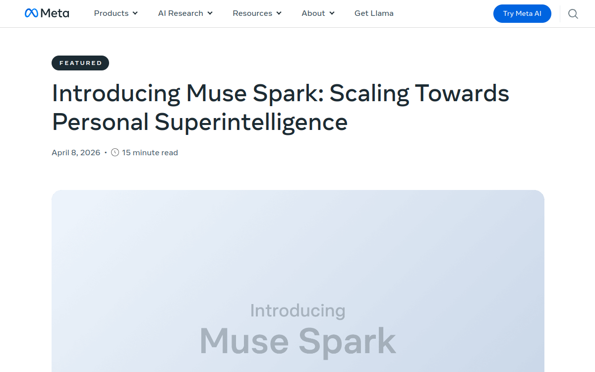 Captura de pantalla de Muse Spark