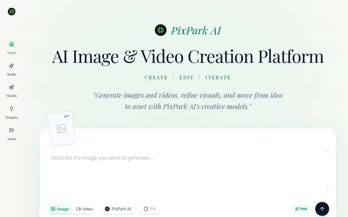 Captura de pantalla de PixPark AI