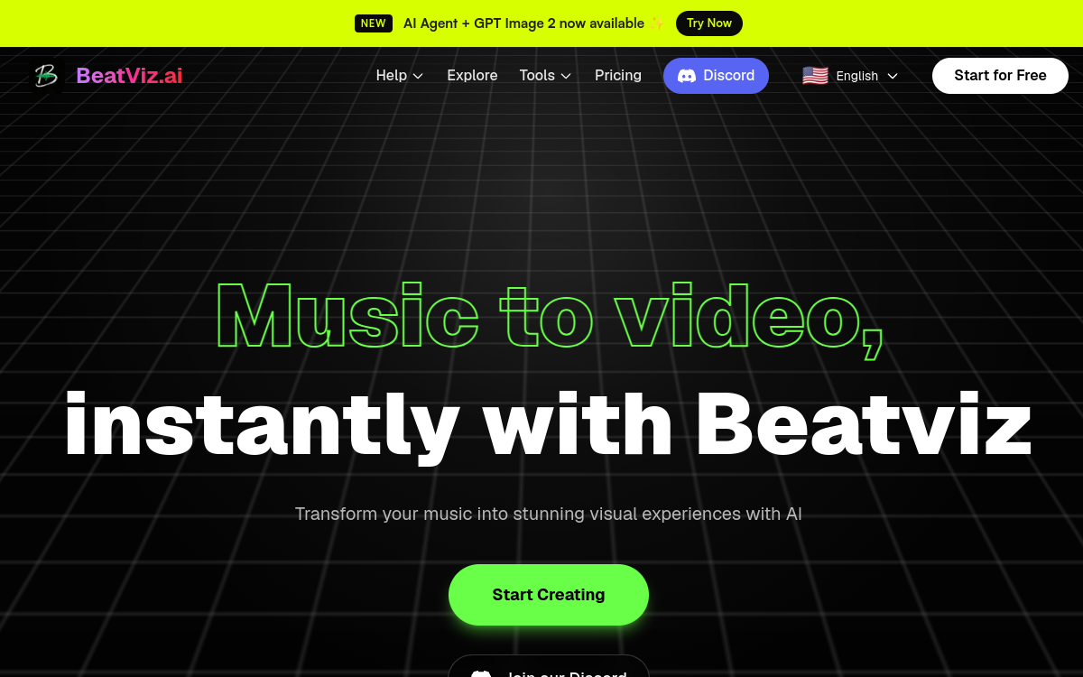 Captura de pantalla de BeatViz AI
