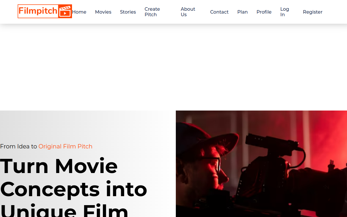 Captura de pantalla de Filmpitch