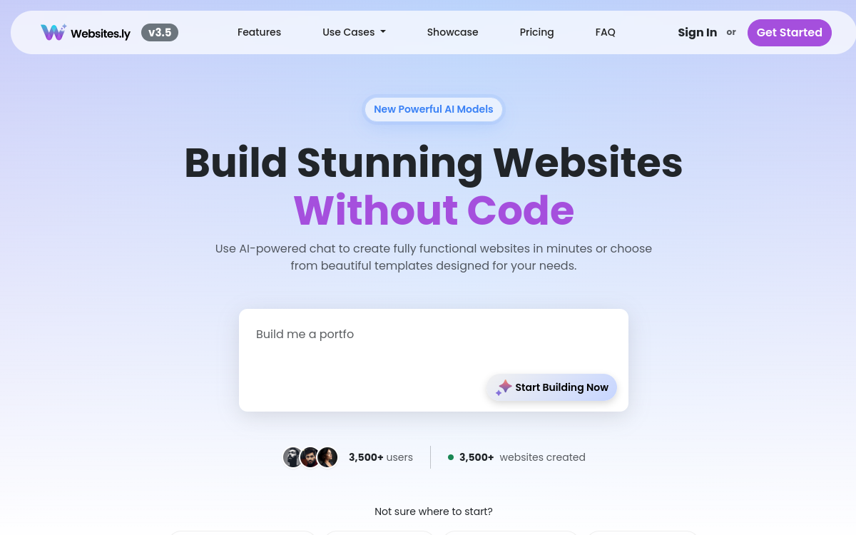 Captura de pantalla de Websites.ly