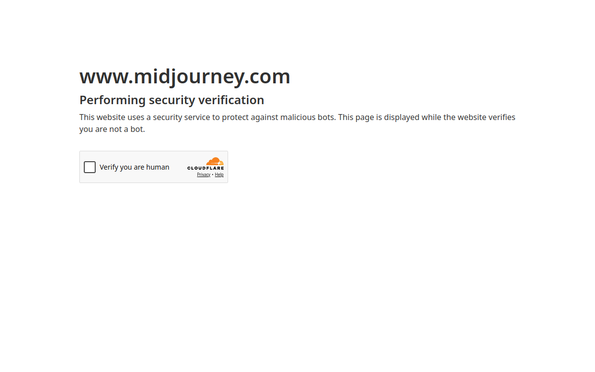 Captura de pantalla de Midjourney