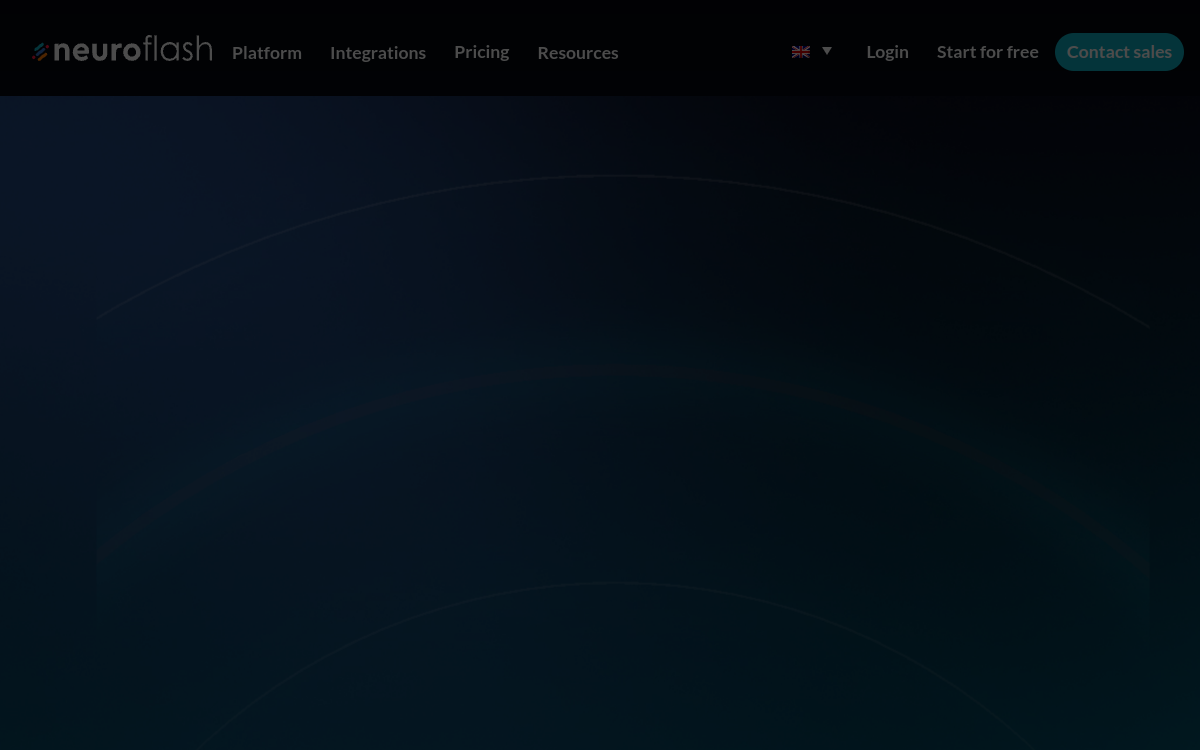 Captura de pantalla de Neuroflash