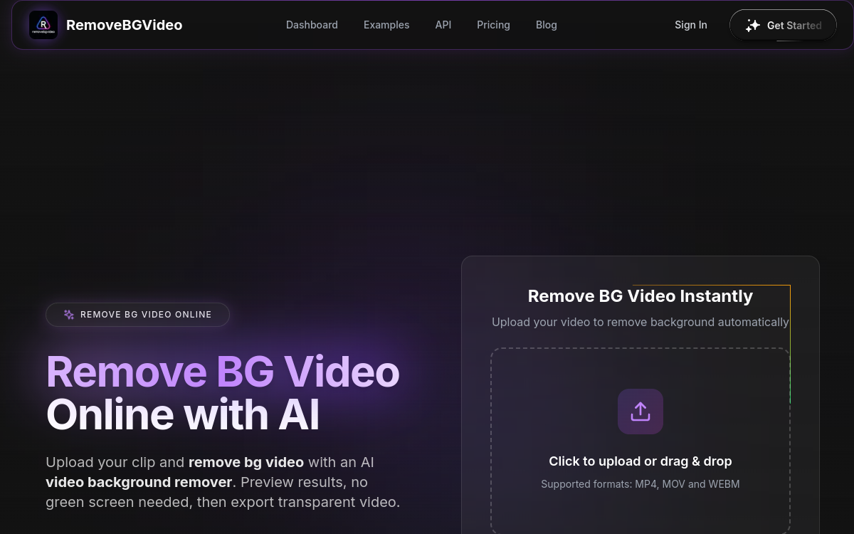 Captura de pantalla de RemoveBGVideo