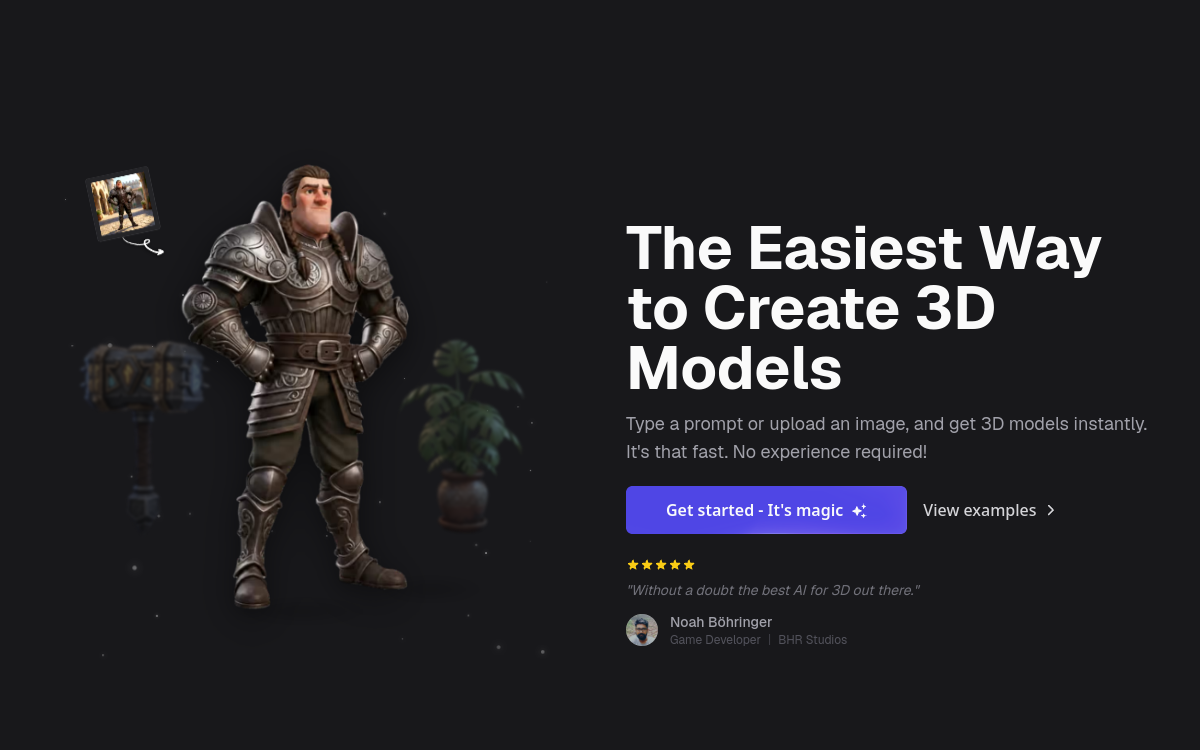 Captura de pantalla de 3D AI Studio