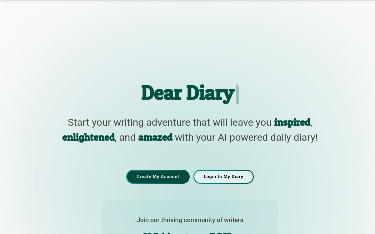 Captura de pantalla de AI Diary