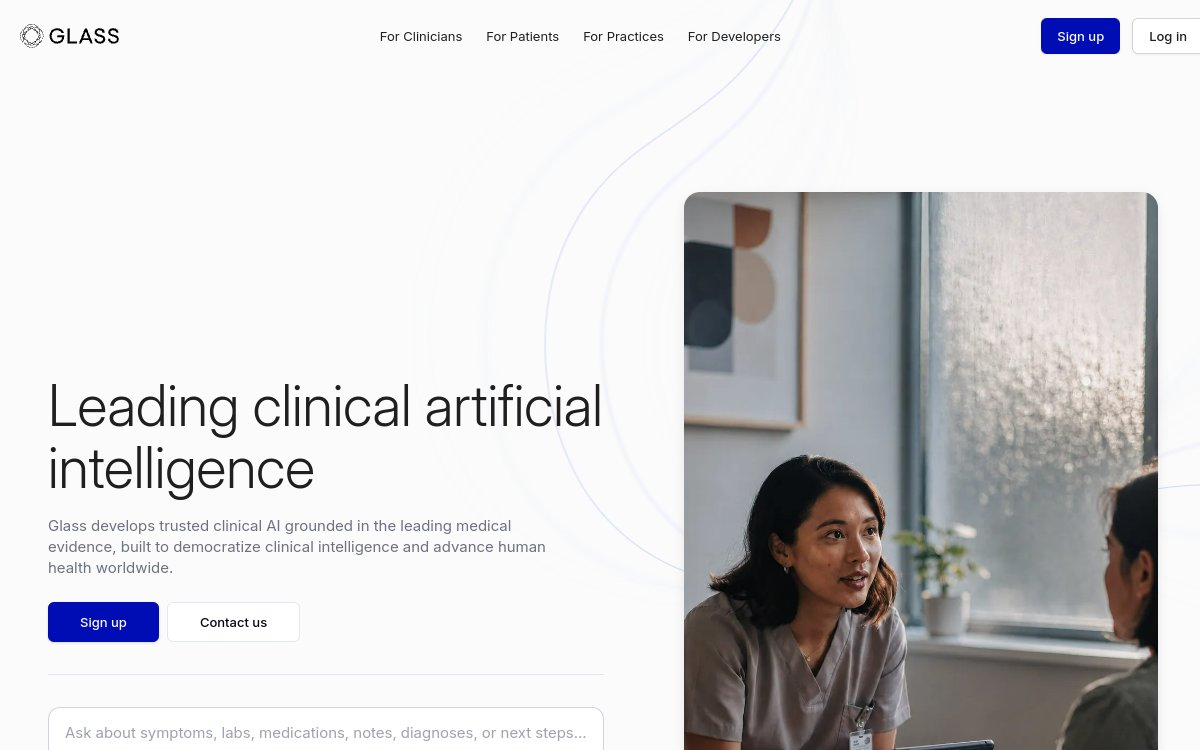 Captura de pantalla de Glass Health