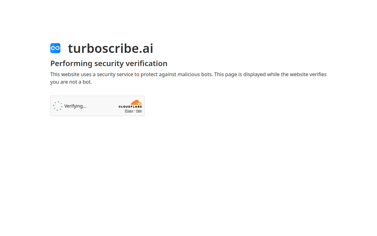 Captura de pantalla de TurboScribe