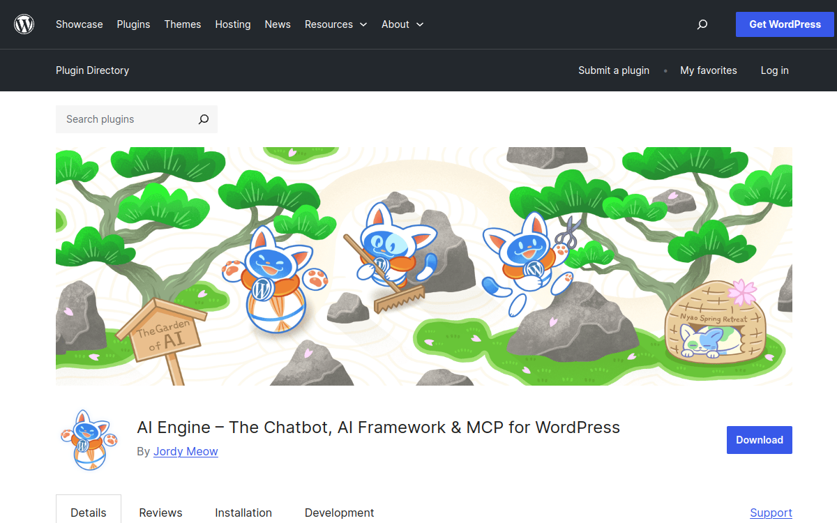 Captura de pantalla de AI Engine for WordPress