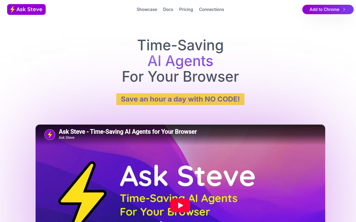 Captura de pantalla de AskSteve