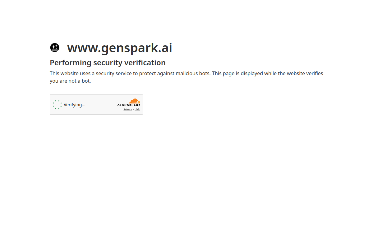 Captura de pantalla de Genspark