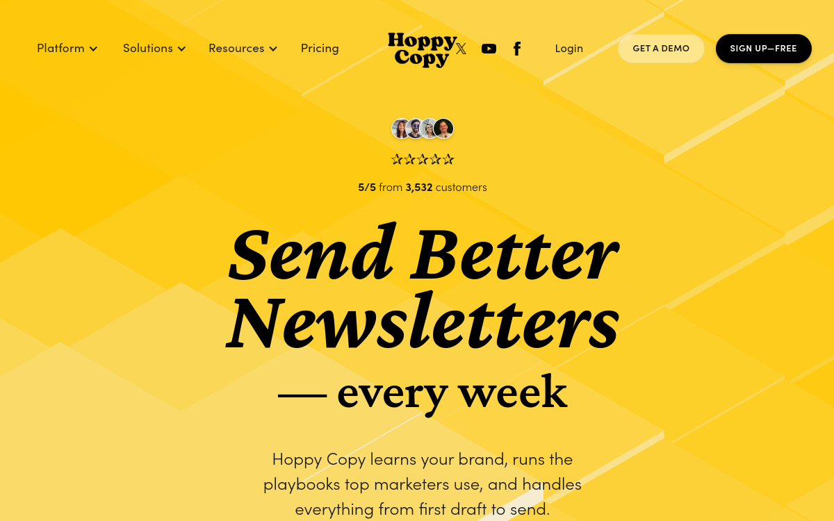 Captura de pantalla de HoppyCopy