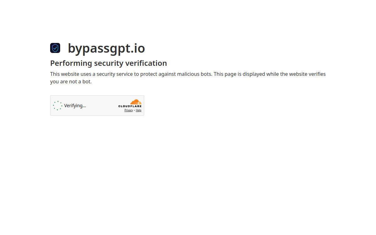 Captura de pantalla de BypassGPT