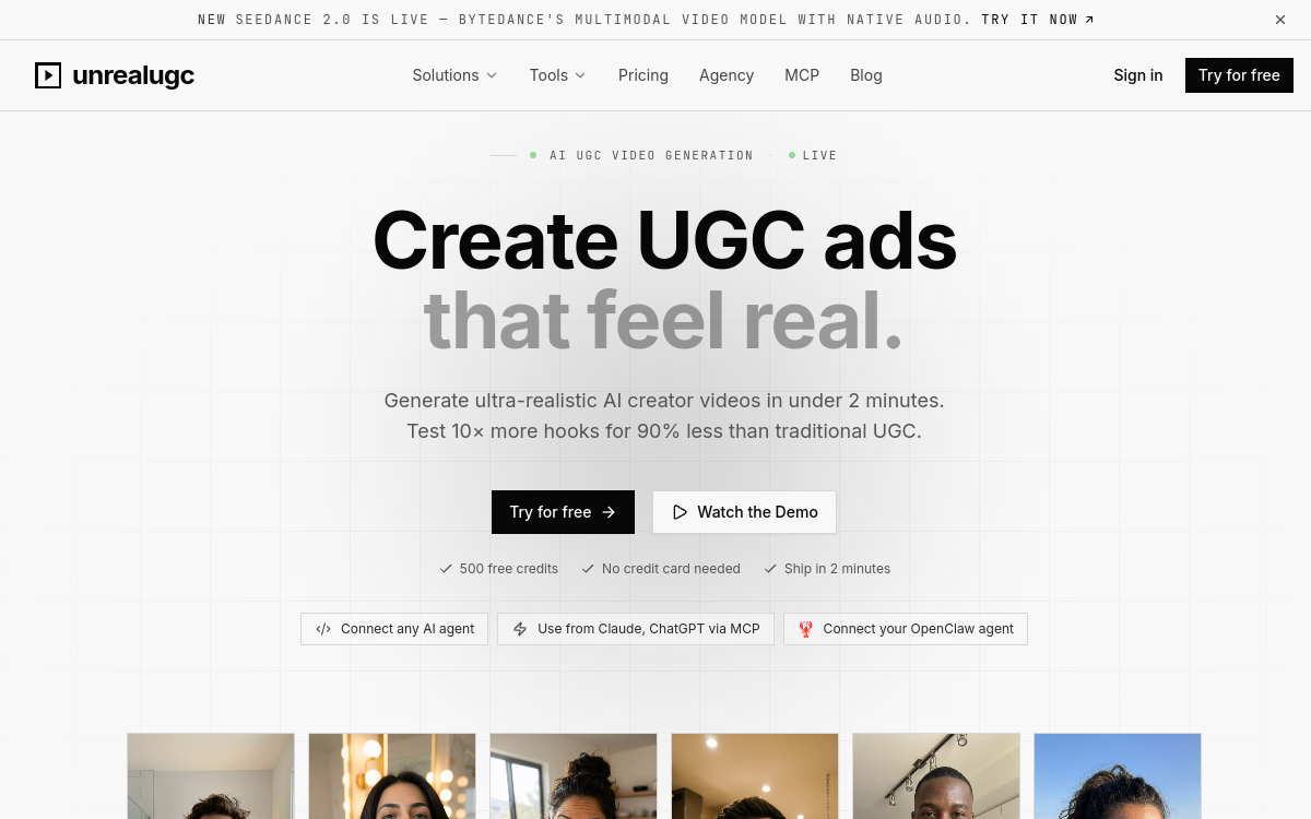 Captura de pantalla de UnrealUGC