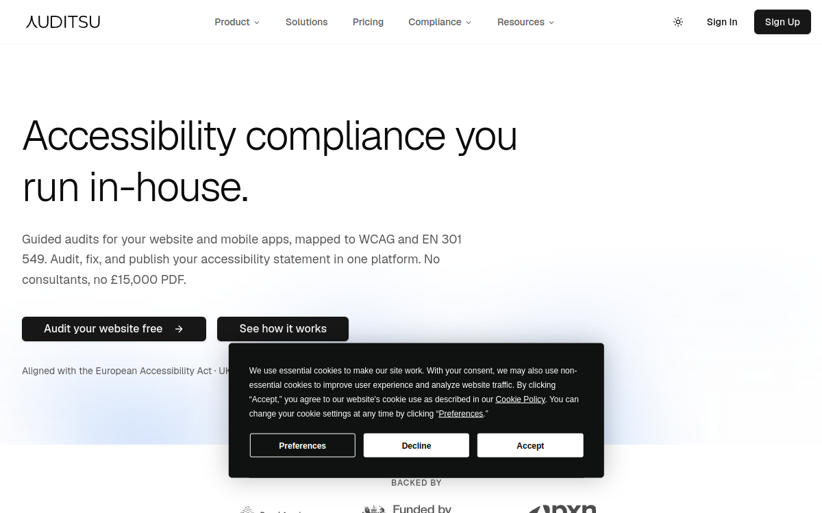 Captura de pantalla de Auditsu