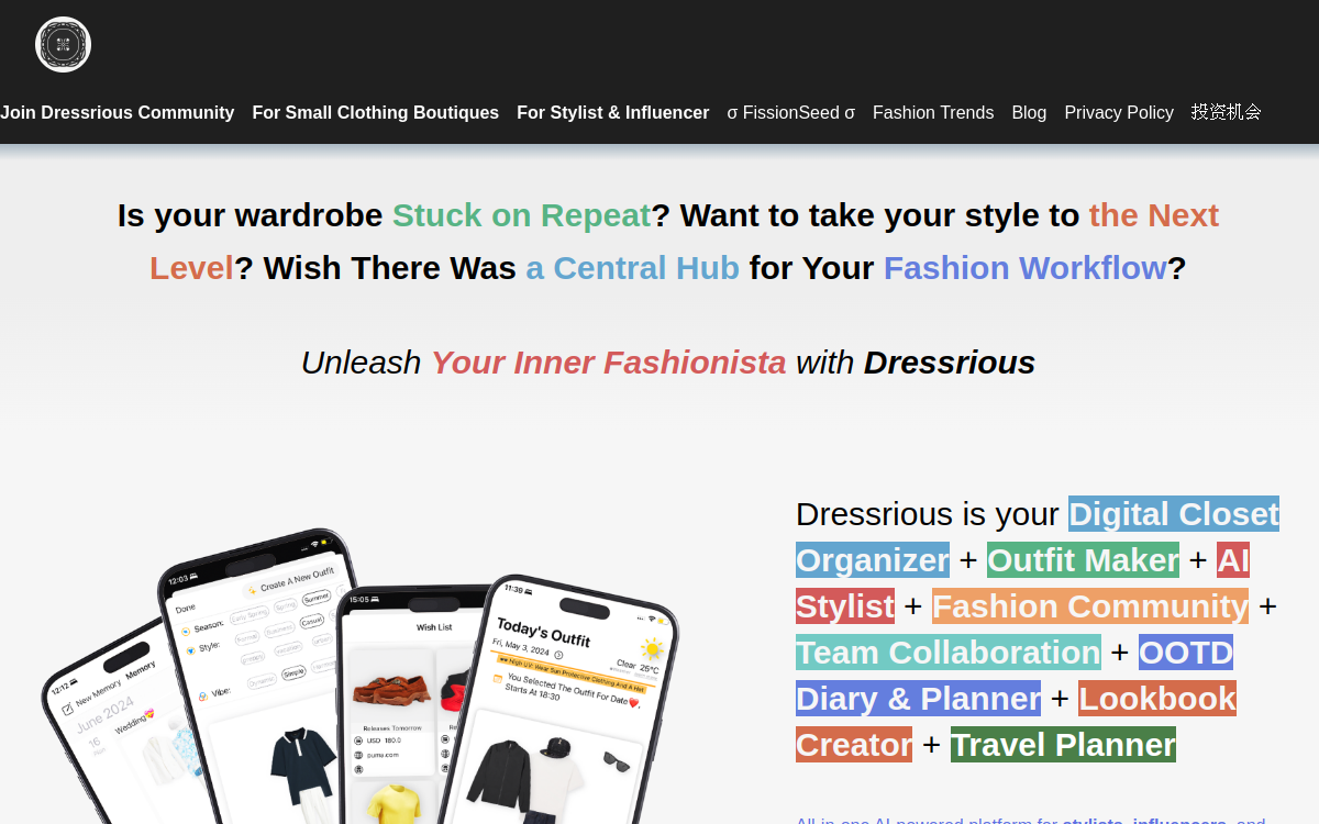 Captura de pantalla de Dressrious