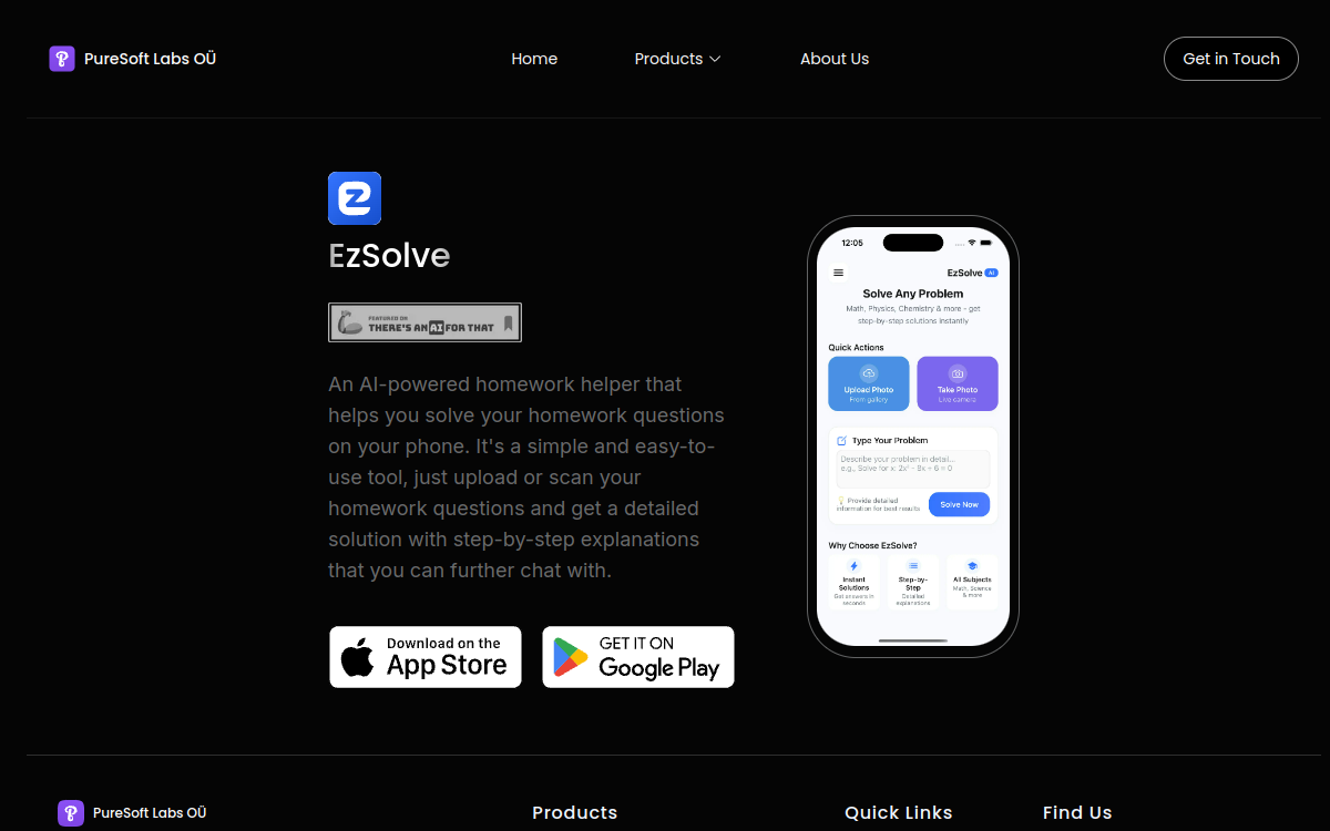 Captura de pantalla de EzSolve