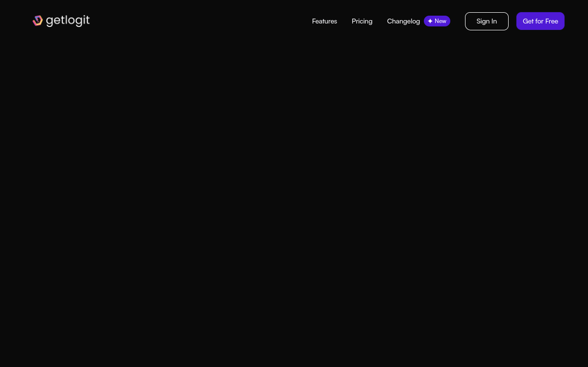 Captura de pantalla de GetLogit