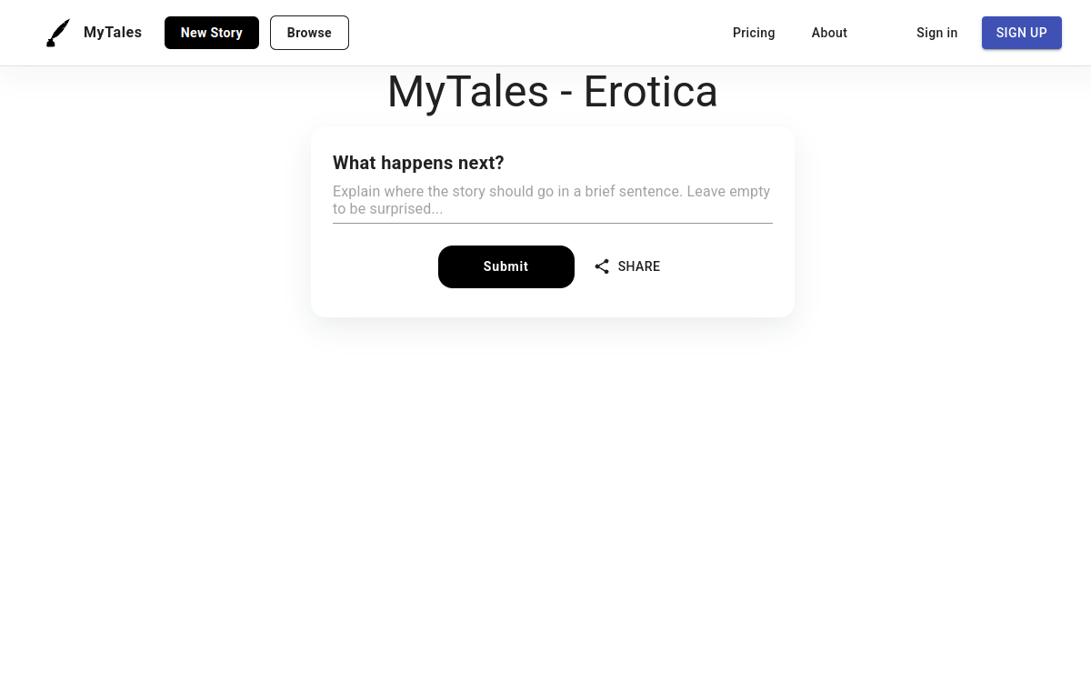 Captura de pantalla de MyTales