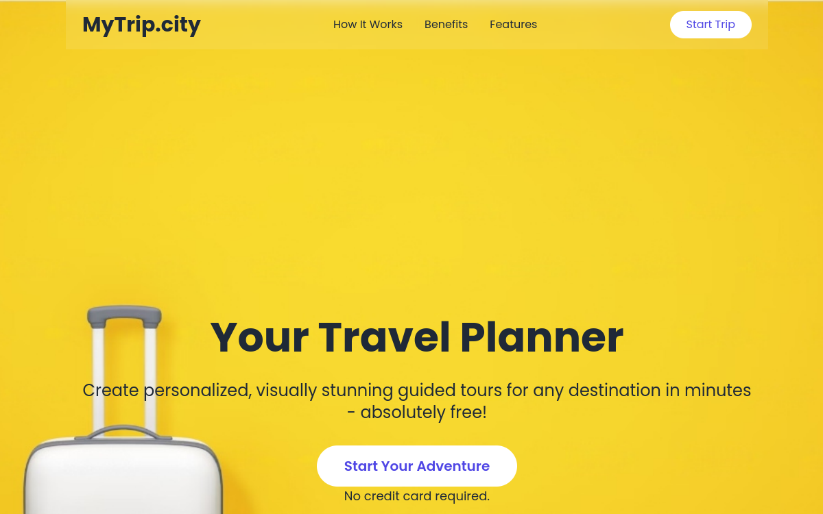Captura de pantalla de MyTrip.city