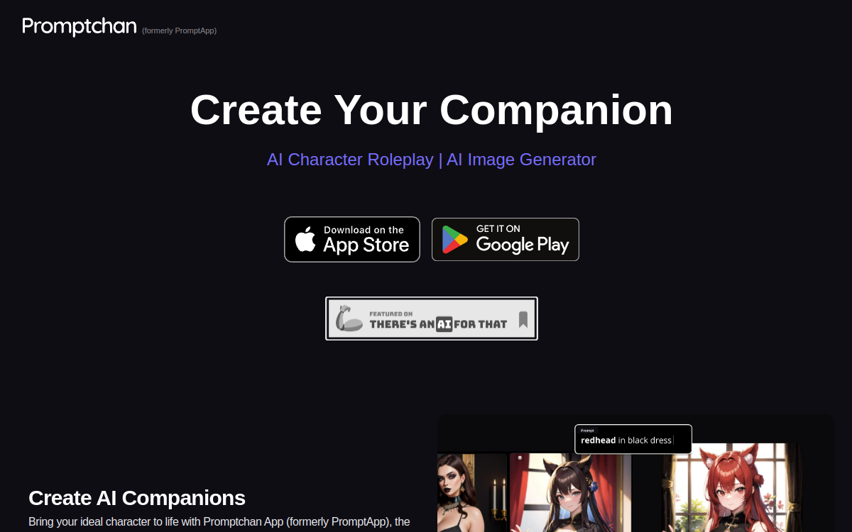 Captura de pantalla de PromptApp