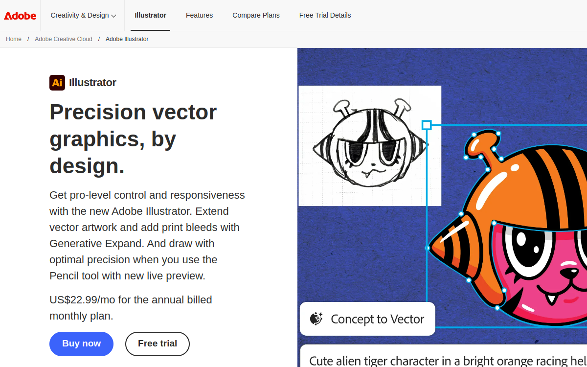 Captura de pantalla de Adobe Illustrator