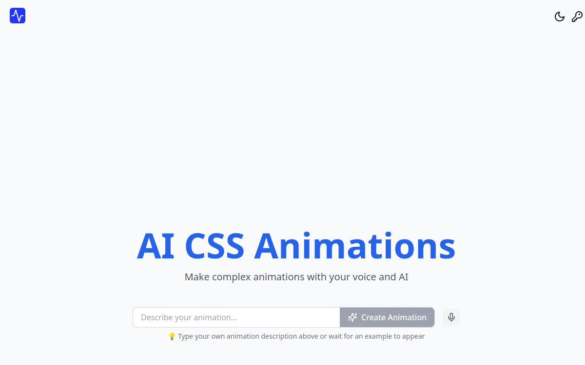 Captura de pantalla de AI CSS Animations