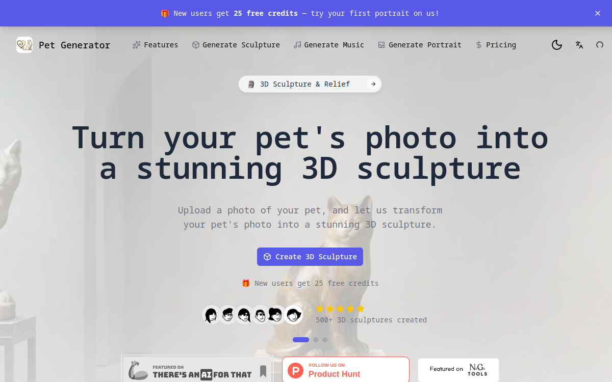 Captura de pantalla de AI Pet Generator