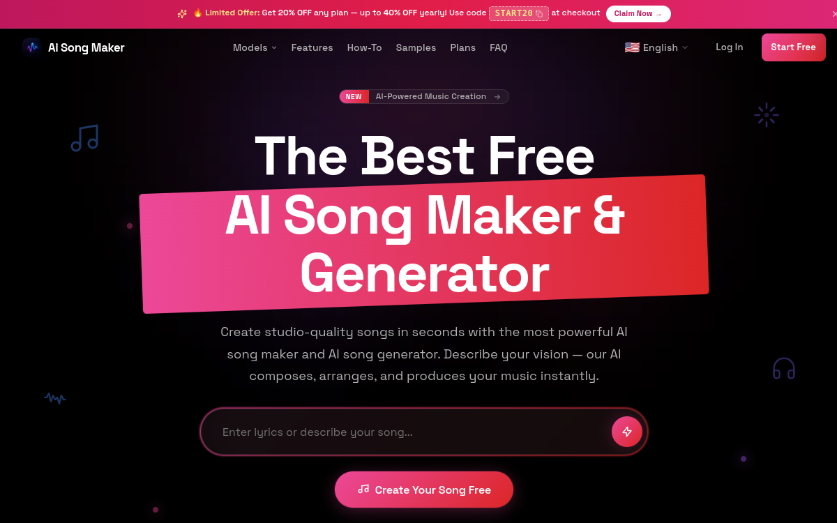 Captura de pantalla de AI Song Maker